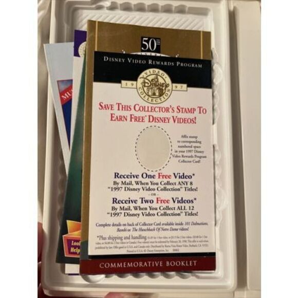 Fun and Fancy Free (VHS, 1997) Mickey Mouse Disney Donald Duck Animated EUC - Picture 2 of 8